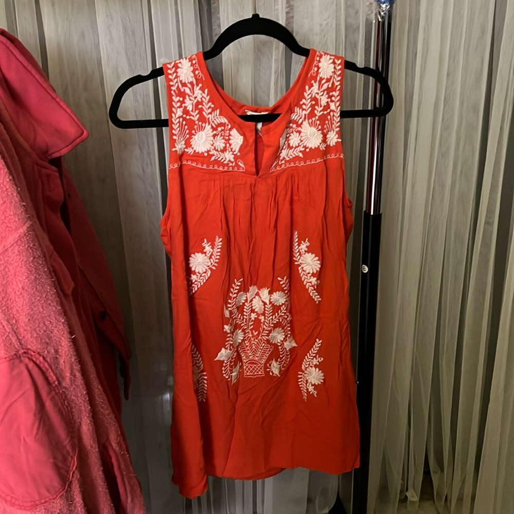 Forever 21 Embroidered Flower Dress